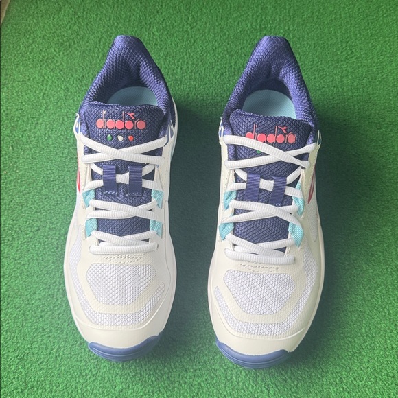 Diadora Women’s US 8 White Navy Pink Sneakers - Picture 8 of 8